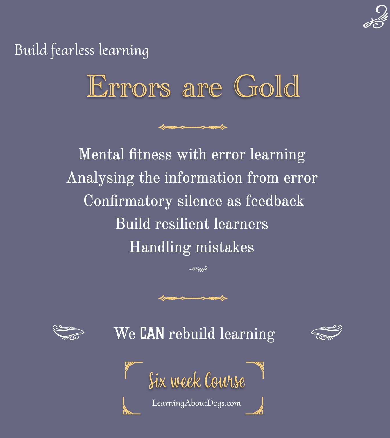 Errors are Gold advert